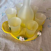 Set limoncello bicchieri e bottiglia