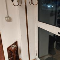 piantana lampada da terra in ottone vintage 