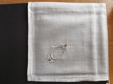 19 fazzoletti donna in batista, vintage, 40 x 40 