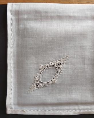 19 fazzoletti donna in batista, vintage, 40 x 40 