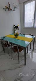 Tavolo in vetro Calligaris compreso di 6 sedie 