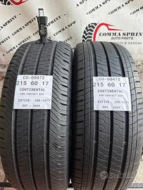 2 PNEUMATICI 215/60 R17C CONTINENTAL ESTIVE 85%