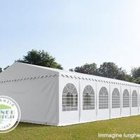 Tendone feste misura 8x20 Finestrato PVC Ignifugo