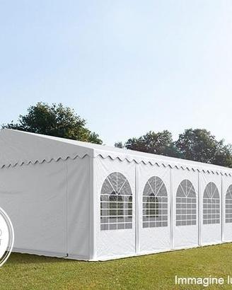 Tendone feste misura 8x20 Finestrato PVC Ignifugo