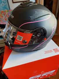 Casco modulare LS2 Strobe II LUX nero/rosa tagl. M
