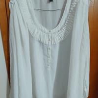 Blusa bianca Vero Moda – modello HAVANA 3/4 – tagl