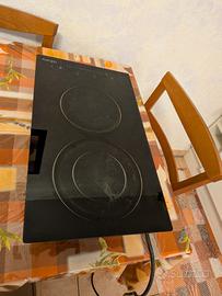 piastra vetroceramica 3600w 2 fuochi 