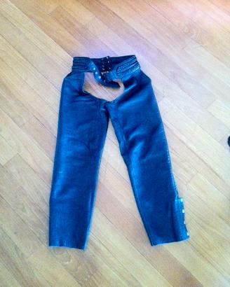 pantaloni in pelle per moto (Chaps)