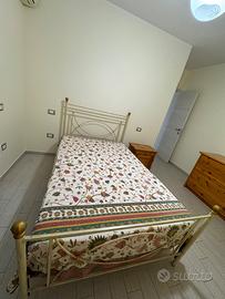 Letto alla francese in ferro battuto