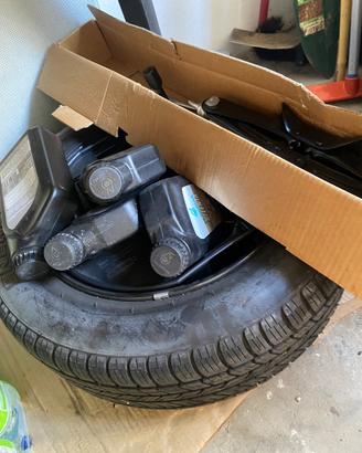 Kit C3 ruota scorta185/60r15+ cric + Selenia 5W30