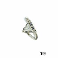 Anello contrariè con zaffiri e diamanti - N410