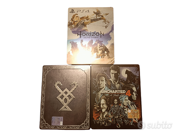 lotto steelbook ps4 (gow, horizon, uncharted)