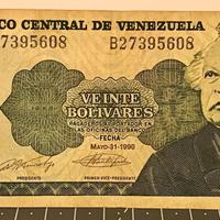 20 Bolivar Venezuela 1990