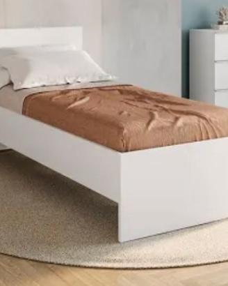 Struttura letto+rete+materasso 90x200