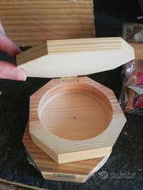 Scatole portaoggetti legno