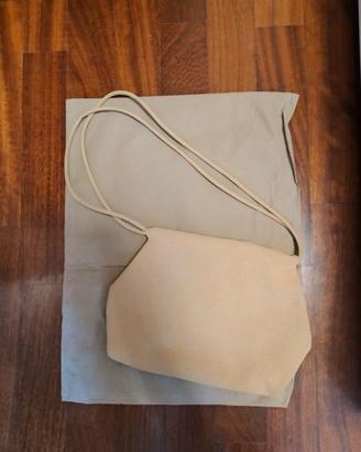 Pochette borsetta simil camoscio colore sabbia