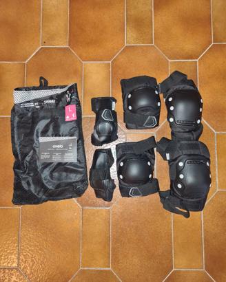 Set protezioni roller adulto FIT 500 nere