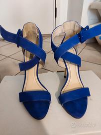 sandalo alto blu donna