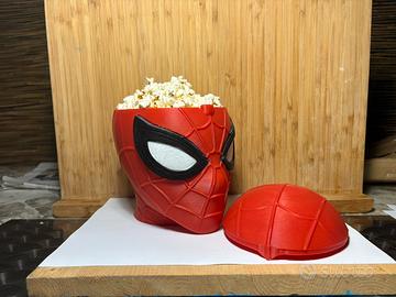 Set da 3 pezzi secchiello porta popcorn spider man