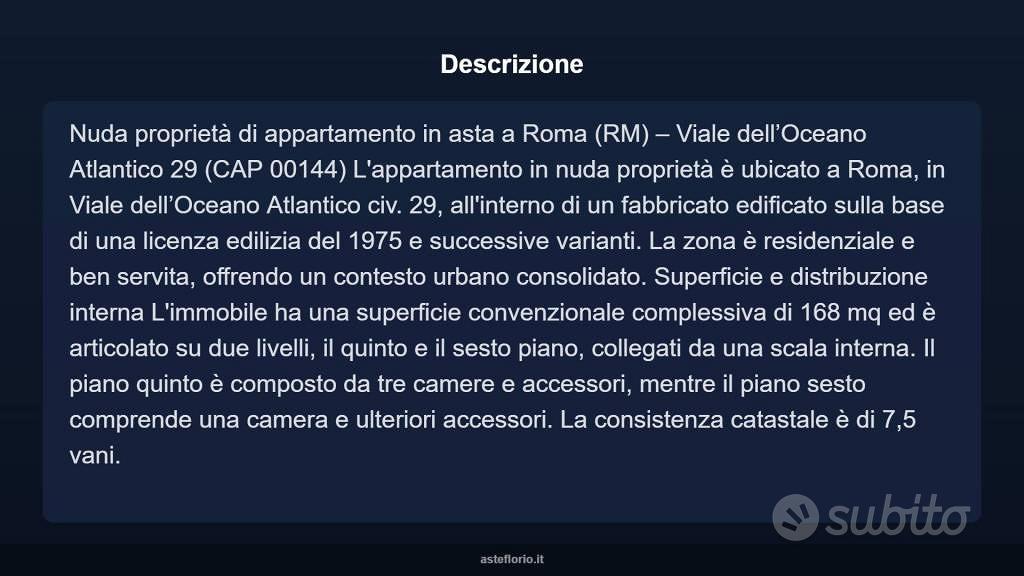 Appartamento – Roma, Fonte Ostiense, Municipio Roma IX - Vista 4