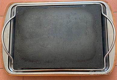 Piastra in ardesia per cuocere carne, pesce, verdu