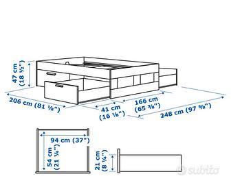 Struttura letto matrimoniale