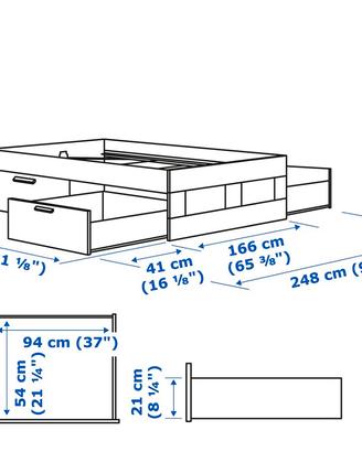 Struttura letto matrimoniale