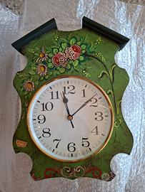 orologio da parete in legno stile Tirolese