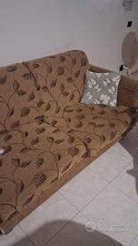 divano a letto con rete e materesso come nuovo