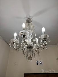 Lampadario di cristallo del novecento