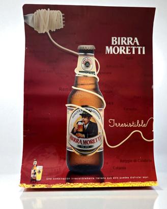 Manifesto pubblicitario originale Birra Moretti
