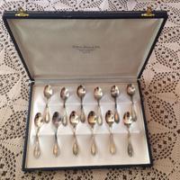 Servizio di 12 cucchiaini in argento 800 nuovi
