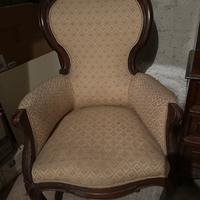 Poltrona antica stile Luigi Filippo