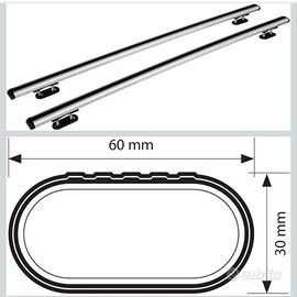 barre portatutto 122cm. portata 100 kg.