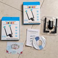 Dual Band 2.4/5.8Ghz 1200Mbps Wireless USB Wifi