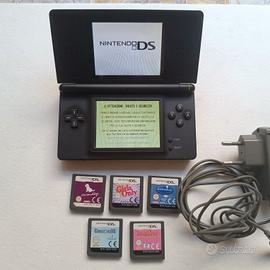 Nintendo DS Lite Nero + 5 Giochi + Caricatore