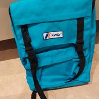 zaino turchese k-way nuovo