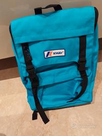 zaino turchese k-way nuovo