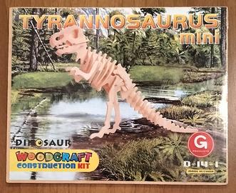 Kit costruzione legno 3d dinosauro nuovo