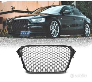 GRIGLIA PER AUDI A4 B8 11-15 NERO LUCIDO PDC