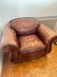 Sedia grande in pelle
