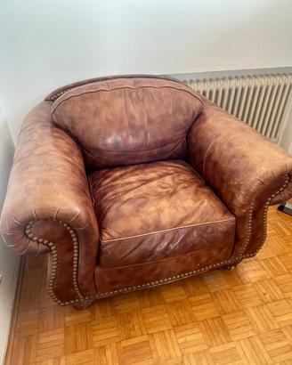 Sedia grande in pelle