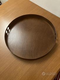 Vassoio in legno rotondo