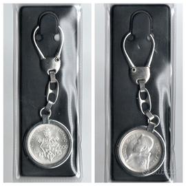 (VATICANO)PORTACHIAVI CON 500 LIRE ARGENTO