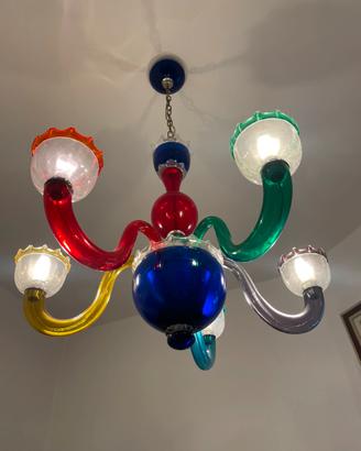 Lampadario in vetro di Murano