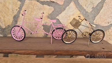 Coppia Biciclette Soprammobili vintage 