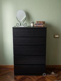 Cassettiera KULLEN Ikea marrone nero