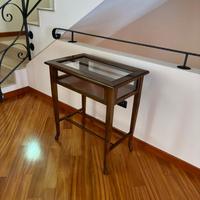 Tavolino Bacheca Di Legno Massello