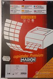 etichette adesive per stampante