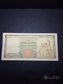 50.000 Lire Leonardo del 1970 (Qualità BB+ al Nat